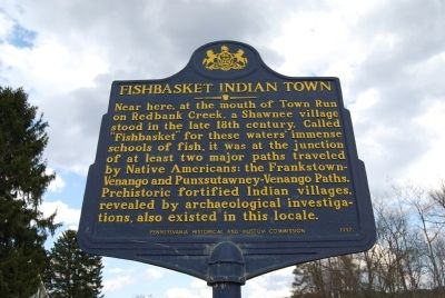 Fishbasket Indian Town Marker image. Click for full size.