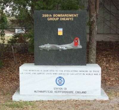 398th Bombardment Group (Heavy) Marker image. Click for full size.