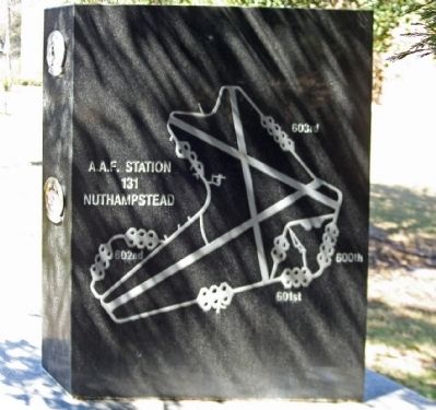 398th Bombardment Group (Heavy) Marker, backside image. Click for full size.
