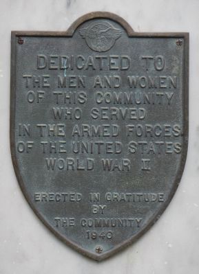 World War II Gonzales Veterans Memorial Marker image. Click for full size.