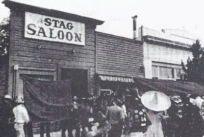 The Stag Saloon at the Time of the First Marker's Dedication image. Click for full size.