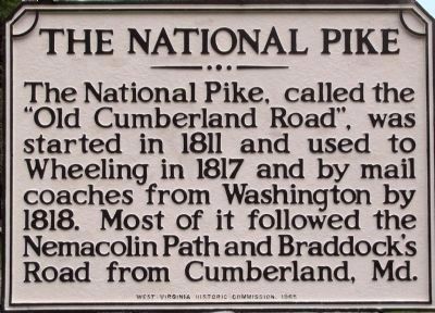 The National Pike Marker. Click for full size. The National Pike Marker image. Click for full size.