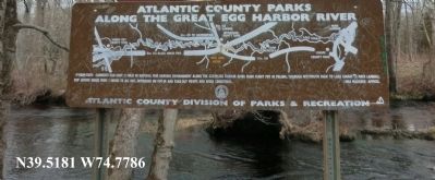 Atlantic County Parks Along the Great Egg Harbor River Marker image. Click for full size.