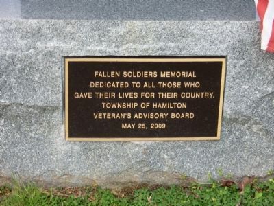 Fallen Soldiers Memorial Marker. Click for full size. Fallen Soldiers Memorial Marker image. Click for full size.