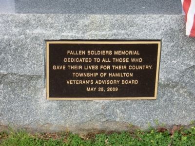 Fallen Soldiers Memorial Marker image. Click for full size.