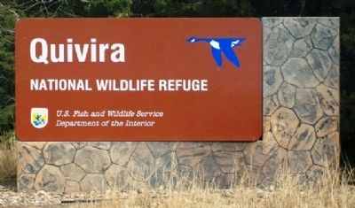 Quivira National Wildlife Refuge Sign. Click for full size. Quivira National Wildlife Refuge Sign image. Click for full size.