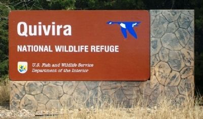 Quivira National Wildlife Refuge Sign image. Click for full size.