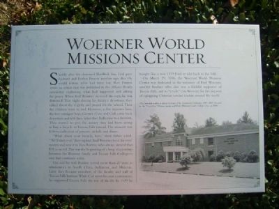 Woerner World Missions Center Marker image. Click for full size.