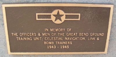 Great Bend AAF Ground Training Unit Marker image. Click for full size.