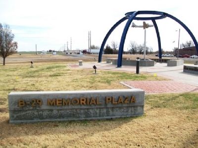B-29 Memorial Plaza, Great Bend, Kansas image. Click for full size.