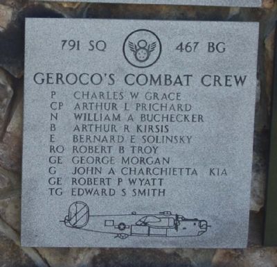 467th Bombardment Group 791 Sq. Click for full size. 467th Bombardment Group 791 Sq image. Click for full size.