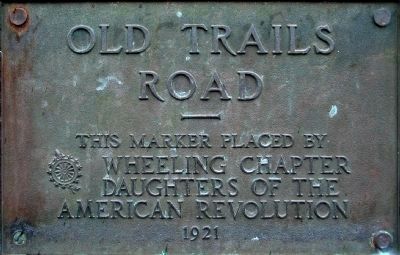 Old Trails Road Marker<br>on the bridge image. Click for full size.