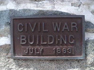 Civil War Building Plaque image. Click for full size.