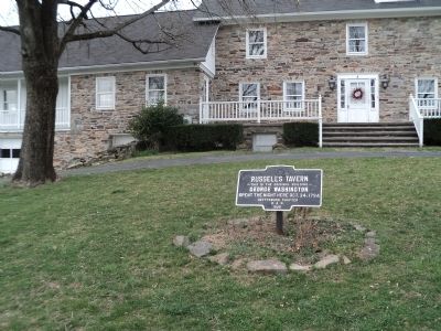 Russell’s Tavern Marker. Click for full size. Russell’s Tavern Marker image. Click for full size.