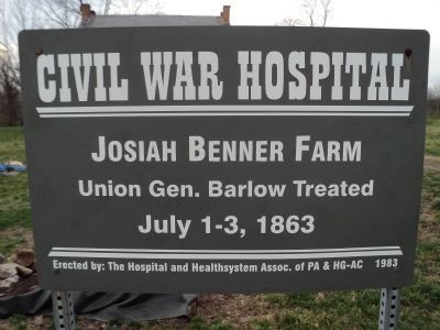 Josiah Benner Farm Marker image. Click for full size.