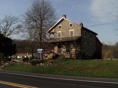 Civil War Hospital and Marker image. Click for full size.