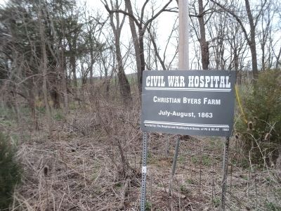 Civil War Hospital Marker image. Click for full size.