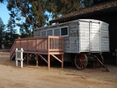 Salinas Valley Cookwagon, c1888 and Marker image. Click for full size.