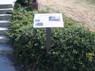 Stewart Hall Marker. Click for full size. Stewart Hall Marker image. Click for full size.