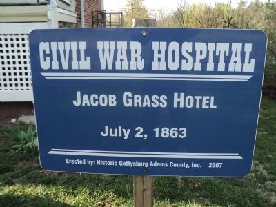 Jacob Grass Hotel Marker image. Click for full size.