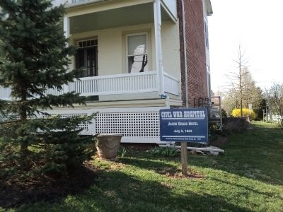 Civil War Hospital Marker image. Click for full size.