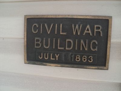 Civil War Building Marker. Click for full size. Civil War Building Marker image. Click for full size.