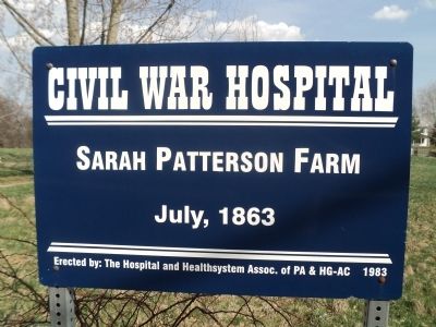 Sarah Patterson Farm Marker. Click for full size. Sarah Patterson Farm Marker image. Click for full size.
