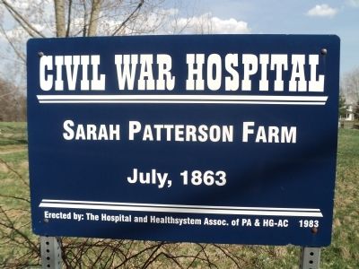 Sarah Patterson Farm Marker image. Click for full size.