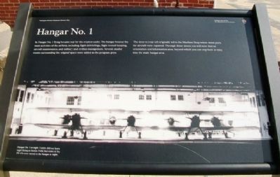 Hangar No. 1 Marker. Click for full size. Hangar No. 1 Marker image. Click for full size.