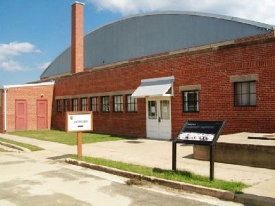 Hangar No. 1 and Marker. Click for full size. Hangar No. 1 and Marker image. Click for full size.