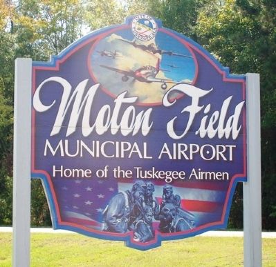 Moton Field Entrance Sign image. Click for full size.