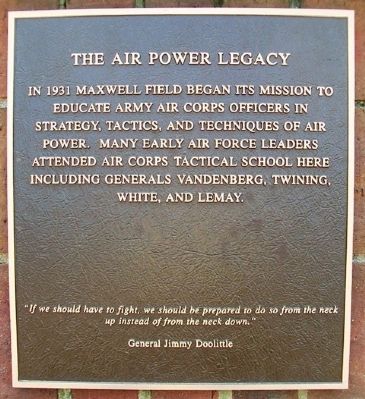 The Air Power Legacy Marker image. Click for full size.