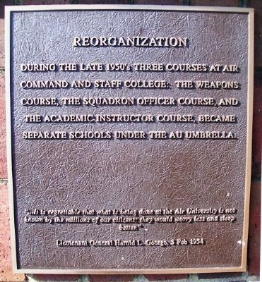 Reorganization Marker. Click for full size. Reorganization Marker image. Click for full size.