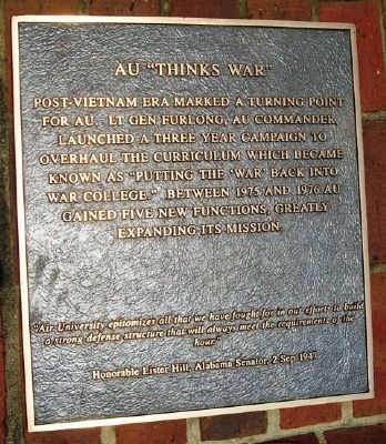 AU "Thinks War" Marker. Click for full size. AU "Thinks War" Marker image. Click for full size.