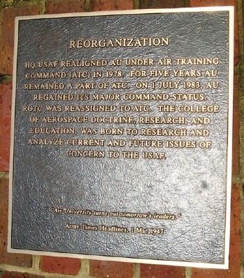 Reorganization Marker. Click for full size. Reorganization Marker image. Click for full size.