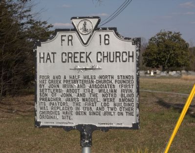 Hat Creek Church Marker image. Click for full size.