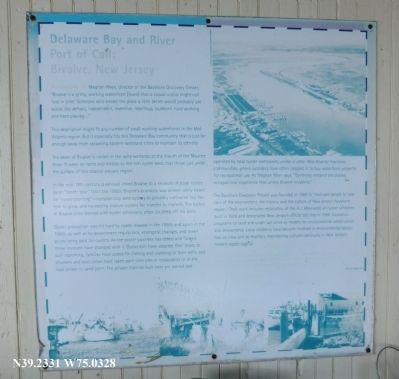 Delaware Bay and River Marker. Click for full size. Delaware Bay and River Marker image. Click for full size.