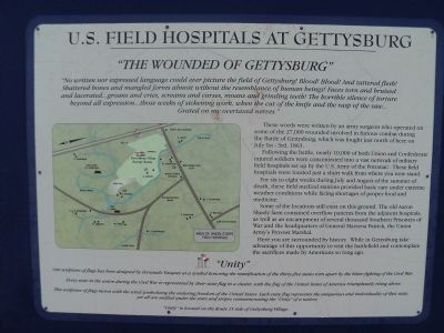 U.S. Field Hospitals at Gettysburg Marker image. Click for full size.