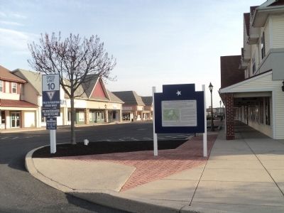 Marker at the Gettysburg Village Factory Outlet Mall image. Click for full size.