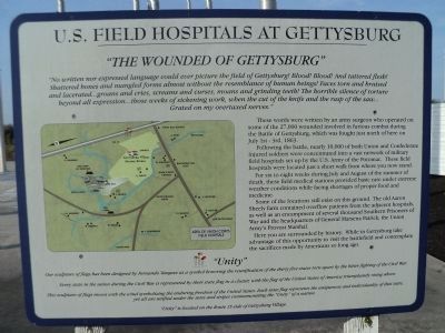 U.S. Field Hospitals at Gettysburg Marker image. Click for full size.