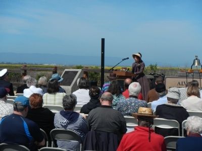 Dedication of The Steamboat Jenny Lind Disaster Marker image. Click for full size.