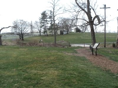 Marker at the Eisenhower Farm. Click for full size. Marker at the Eisenhower Farm image. Click for full size.