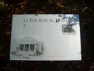 LeTourneau Hall Marker. Click for full size. LeTourneau Hall Marker image. Click for full size.