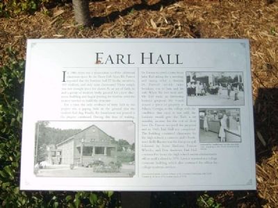 Earl Hall Marker image. Click for full size.