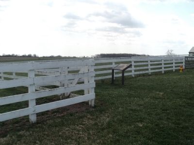 Marker at the Eisenhower Farm. Click for full size. Marker at the Eisenhower Farm image. Click for full size.