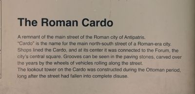 The Roman Cardo Marker. Click for full size. The Roman Cardo Marker image. Click for full size.