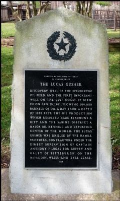 The Lucas Gusher Marker image. Click for full size.