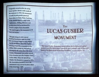 This paper plaque is located at the base of the monument image. Click for full size.