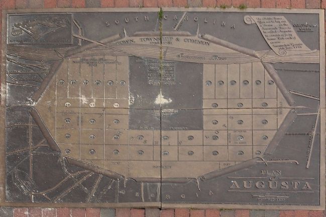 Plan of Augusta -sidewalk pavers image. Click for full size.