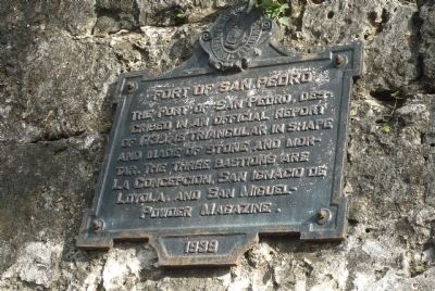 Fort San Pedro Marker. Click for full size. Fort San Pedro Marker image. Click for full size.